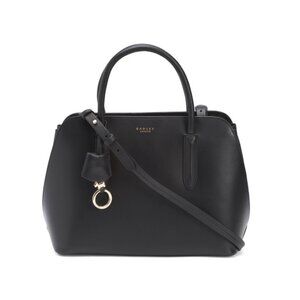 RADLEY LONDON Black Leather Liverpool Street Medium Zip Top Satchel